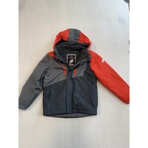 Free Country Extreme Ski Jacket Black/Grey/Orange Snowboarding Snowmobile Boys S